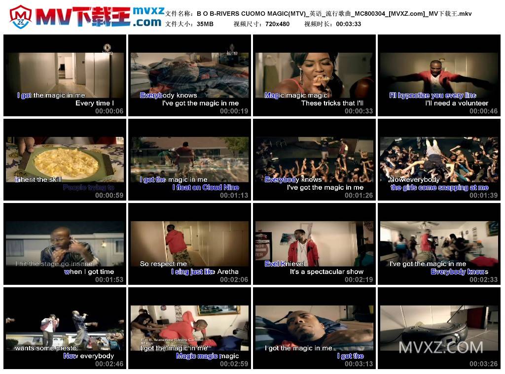 B O B-RIVERS CUOMO MAGIC(MTV)_英语_流行歌曲_MC800304